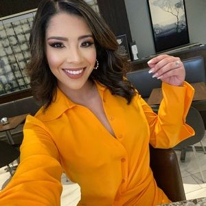 ZARA ORANGE MINI DRESS 🍊